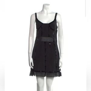 Vintage (1990s) Marc Jacob’s embellished black silk mini dress
